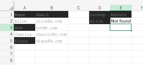 XLOOKUP returning #N/A because of trailing spaces in the lookup column